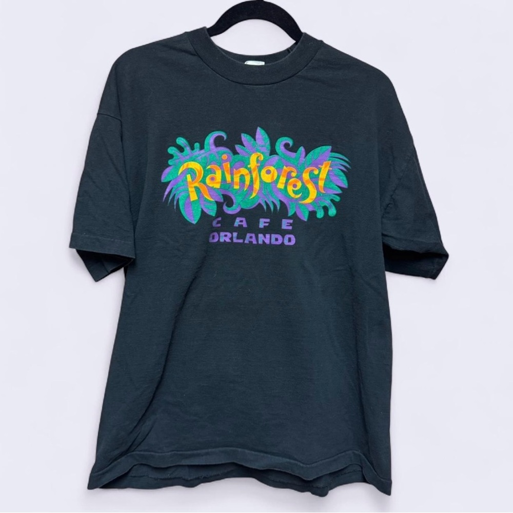Vintage 1990’s Rainforest Cafe Orlando Black T-Shirt